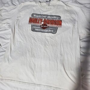 Harley-Davidson White and Orange 2012 Singapore Tee